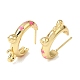 Brass Enamel Stud Earrings(KK-CBA8324-23G-02)-4