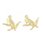 Alloy Pendants, Butterfly Charms, Rack Plating, Cadmium Free & Lead Free, Golden, 25x22x6.5mm, Hole: 1.8mm(AL-CBA5609-12G)