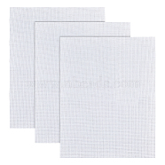 14CT Cross Stitch Canvas Cotton Embroidery Fabric, Aida Cloth, DIY Handmade Sewing Accessories Supplies, Rectangle, WhiteSmoke, 450x353x0.5mm(DIY-WH0410-06A)