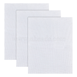 14CT Cross Stitch Canvas Cotton Embroidery Fabric, Aida Cloth, DIY Handmade Sewing Accessories Supplies, Rectangle, WhiteSmoke, 450x353x0.5mm(DIY-WH0410-06A)