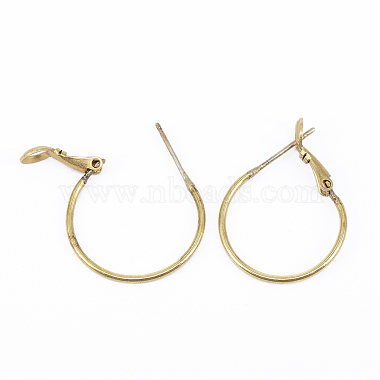 Brass Hoop Earrings Settings(EJEW-F124-01C-B)-2