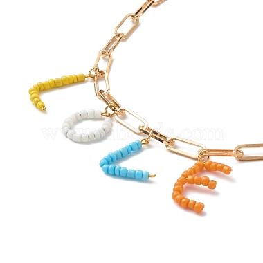 Glass Seed Beads Pendant Necklaces(NJEW-TA00003)-5