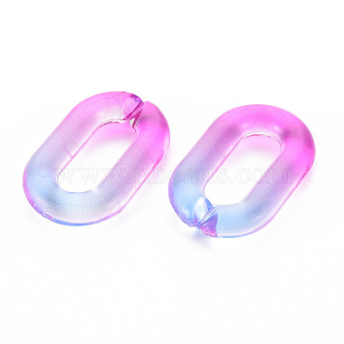 Two Tone Transparent Acrylic Linking Rings(X-OACR-S036-006A-N08)-2