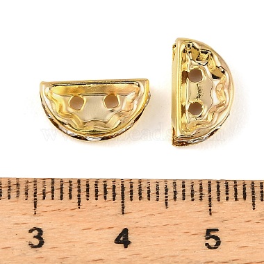 Brass Crystal Rhinestone Spacer Bars(RB-T019-02A-G)-3