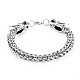 Men's Alloy Wheat Chain Bracelets(BJEW-N015-003)-1