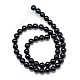 Synthetic Black Stone Bead Strands(G-R345-10mm-35-1)-2