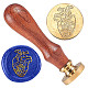 Golden Plated Brass Sealing Wax Stamp Head(AJEW-WH0208-930)-1