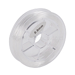 Round Japanese Elastic Crystal String, Elastic Beading Thread, for Stretch Bracelet Making, Clear, 0.8mm, about 12.02 yards(11m)/roll(EW-G008-01-0.8mm)