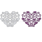 Carbon Steel Cutting Dies Stencils, for DIY Scrapbooking/Photo Album, Decorative Embossing DIY Paper Card, Heart Pattern, 80x100mm(DIY-WH0170-129)