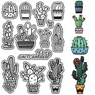 Custom PVC Plastic Clear Stamps, for DIY Scrapbooking, Photo Album Decorative, Cards Making, Stamp Sheets, Film Frame, Cactus, 160x110x3mm(DIY-WH0439-0169)