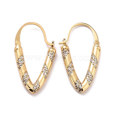 Clear Cone Cubic Zirconia Earrings