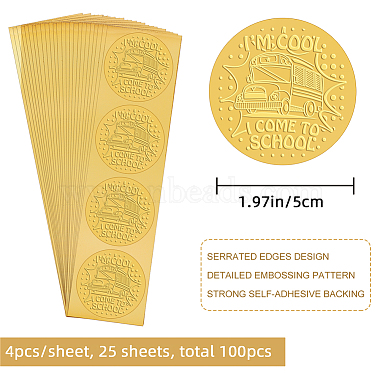 Self Adhesive Gold Foil Embossed Stickers(DIY-WH0211-279)-2