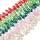 Electroplate Glass Faceted Teardrop Beads Strands(EGLA-D014-M)-1