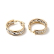 Two Tone Hollow Braided 304 Stainless Steel Hoop Earrings for Women(EJEW-I272-02GP)-2