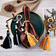 Crafans 4Pcs 2 Style Senior Year Theme Woolen Yarn Tassels Pendant Decorations(HJEW-CF0001-18)-6