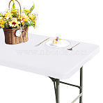 Polyester Tablecloth, for Home Decorations, Rectangle, White, 1820x750x0.5mm(AJEW-GF0013-22B-03)