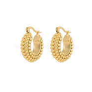 304 Stainless Steel Hoop Earrings for Women, Golden, no size(EA4595-2)