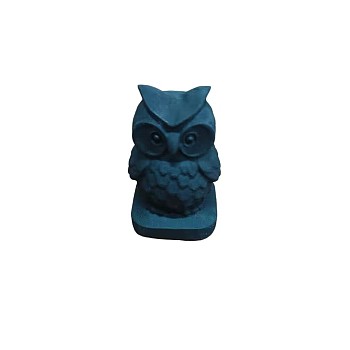 Natural Obsidian Ornament Home Desktop Decoration Craft, Owl, 60mm