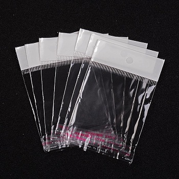 Cellophane Bags, White, 8x6cm, Unilateral Thickness: 0.025mm, Inner Measure: 5.7x6cm, Hole: 6mm