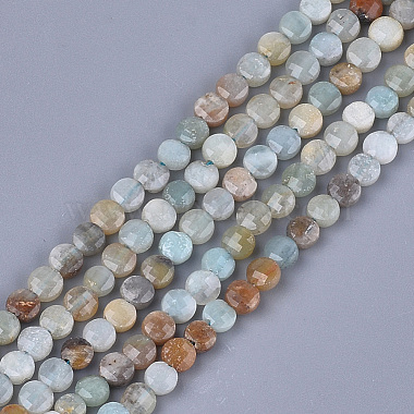 4mm Flat Round Amazonite Beads