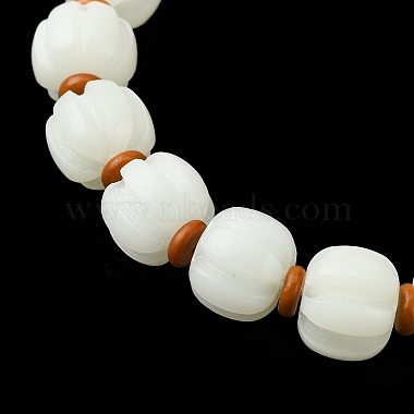 Bracelet extensible en perles de jade et de bois de bodhi(BJEW-R310-02)-3