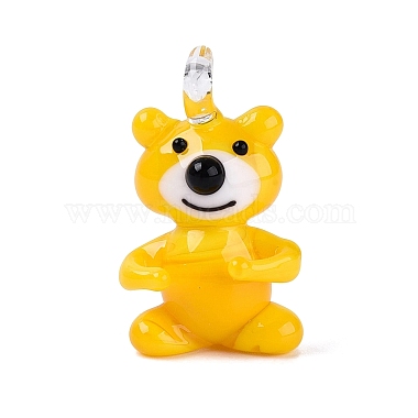 Handmade Lampwork Pendants(LAMP-N034-24E)-1