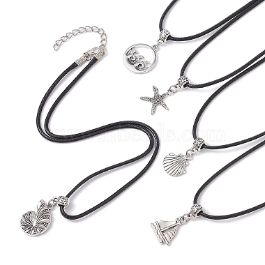 Mixed Shapes Alloy Necklaces