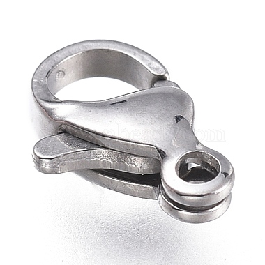 316 Surgical Stainless Steel Lobster Claw Clasps(STAS-M281-01P-B)-2