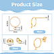 30Pcs Brass Stud Earring Findings(KK-HS0001-73B)-2