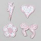 4Pcs Polyester Flower Pattern Embroidery Self-adhesive Patches(PATC-TAC0011-07B)-1