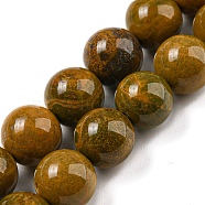 Natural Ocean Jasper Beads Strands, Round, 10mm, Hole: 0.9mm, about 38~40pcs/strand, 15.47''~15.87''(39.3~40.3cm)(G-P503-10MM-07)