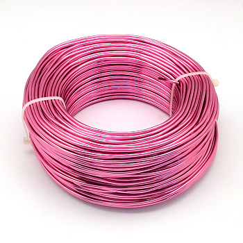 Round Aluminum Wire, Bendable Metal Craft Wire, Flexible Craft Wire, for Beading Jewelry Doll Craft Making, Camellia, 22 Gauge, 0.6mm, 280m/250g(918.6 Feet/250g)