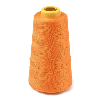 3000M Polyester Machine Embroidery Threads, Sewing Thread for Quilting Crafts, Orange, 0.1mm, about 3280.84 Yards(3000m)/Roll