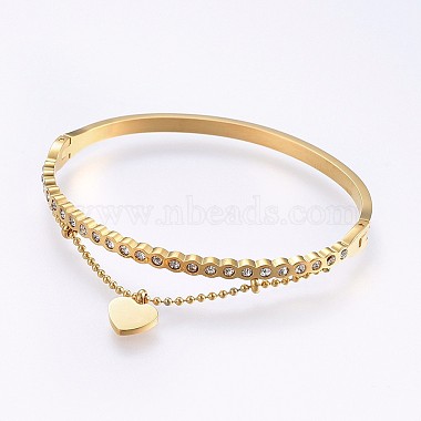 304 Stainless Steel Bangles(BJEW-P223-09G)-2