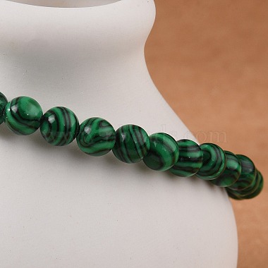 Synthetic Malachite(Dyed) Bead Stretch Bracelets(BJEW-K212-A-031)-4