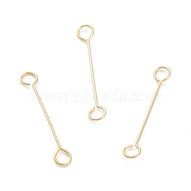 1.5cm Golden 316 Surgical Stainless Steel Double Sided Eye Pins