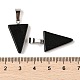 自然な黒曜石のペンダント(X-G-B127-04P-06)-4
