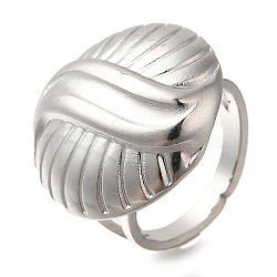 304 Stainless Steel Ring for Women, Stainless Steel Color, Inner Diameter: 17mm(RJEW-I106-02P)