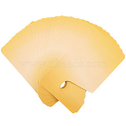 PVC Blank Doorknob Labels, for Home, Office, Hotel, Restaurant, Rectangle, Gold, 76.2x127mm(HJEW-WH0007-21B)