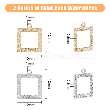 100Pcs 2 Colors Brass Pendants(KK-DC0003-09)-2