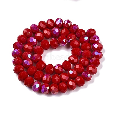 Electroplate Opaque Solid Color Glass Beads Strands(EGLA-A044-P8mm-L15)-2