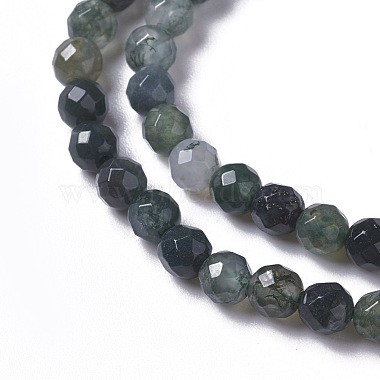 Natural Moss Agate Beads Strands(X-G-F596-21-3mm)-3