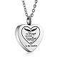 Stainless Steel Heart Urn Ashes Pendant Necklace(NJEW-SZ0001-60G)-1