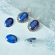 cabochons à dos plat en lapis-lazuli naturel pandahall Elite(G-PH0002-22A)-5