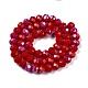 Electroplate Opaque Solid Color Glass Beads Strands(EGLA-A044-P8mm-L15)-2