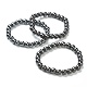 Synthetic Non-magnetic Hematite Beaded Stretch Bracelets(BJEW-A117-C-22)-1