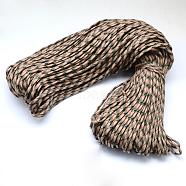 7 Inner Cores Polyester & Spandex Cord Ropes, for Rope Bracelets Making, Camel, 4mm, about 109.36 yards(100m)/bundle, 420~500g/bundle(RCP-R006-002)