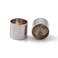 Tarnish Resistant 201 Stainless Steel Cord Ends, End Caps, Column, Stainless Steel Color, 10x11mm, Inner Diameter: 10mm(X-STAS-G288-01H-P)