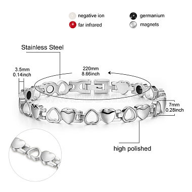 SHEGRACE Stainless Steel Watch Band Bracelets(JB656A)-3