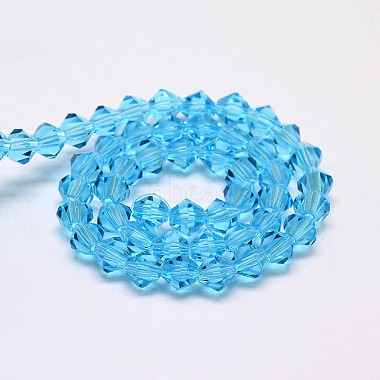 Chapelets de perles en verre bicone d'imitation de cristal autrichien(GLAA-F029-4x4mm-19)-2